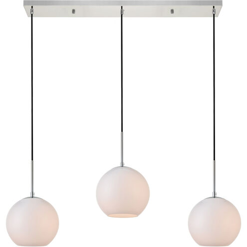 Baxter 3 Light 36 inch Chrome Pendant Ceiling Light