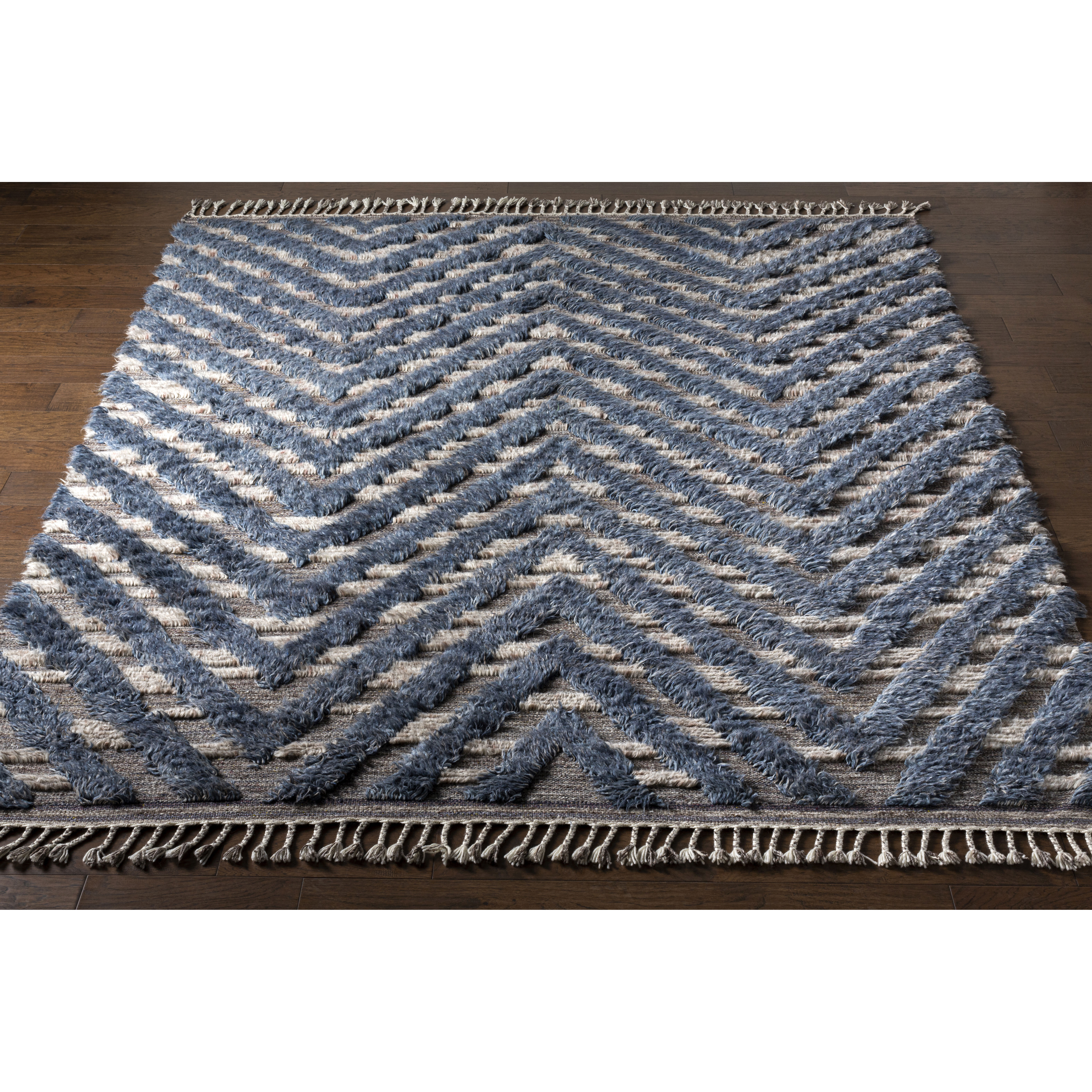 Sahara 120 X 96 inch Charcoal Rug in 8 x 10, Rectangle