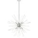 Utopia 16 Light 50 inch Polished Chrome Foyer Pendant Chandelier Ceiling Light