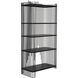 Mila Matte Black Bookcase
