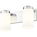 Burk 2 Light 13.75 inch Chrome Bath Vanity Light Wall Light