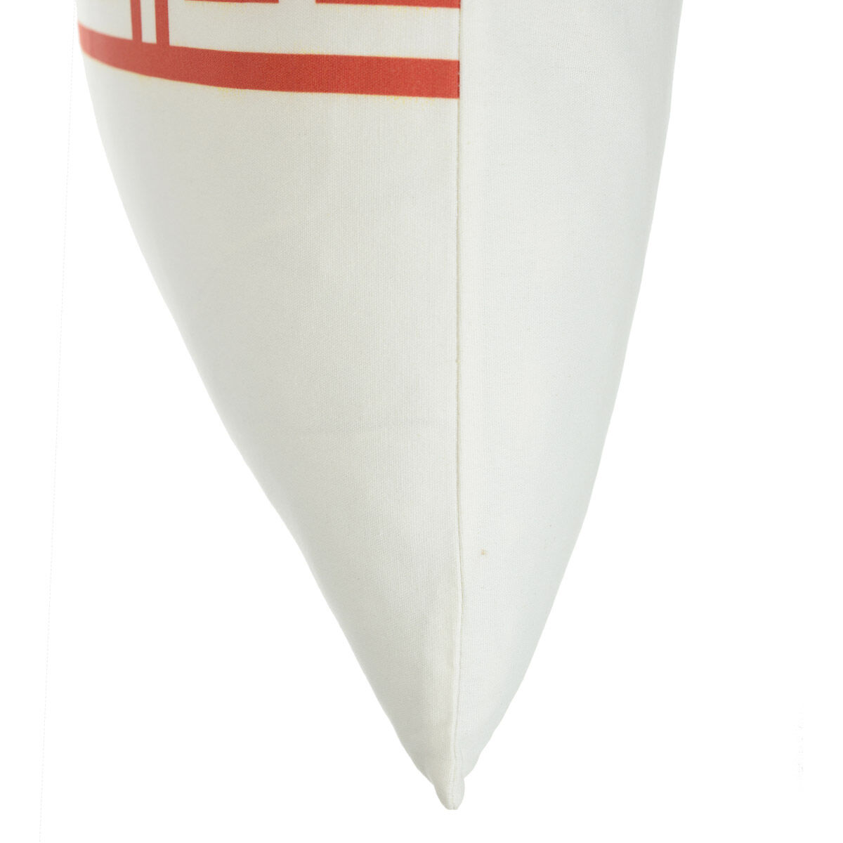 Dann Foley 24 inch White and Red Decorative Pillow