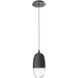 Pebble LED Graphite Pendant Ceiling Light in 3000K LED