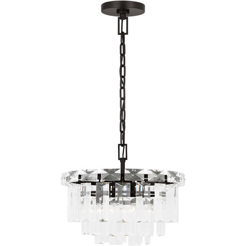 C&M by Chapman & Myers Arden 4 Light 16.13 inch Aged Iron Chandelier Ceiling Light