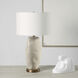 Virga 28 inch 100 watt Cream and Antique Brass Table Lamp Portable Light