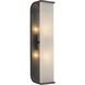 Abbott 2 Light 4.25 inch Urban Bronze Bath Vanity Light Wall Light in Urban Bronze and Alabaster