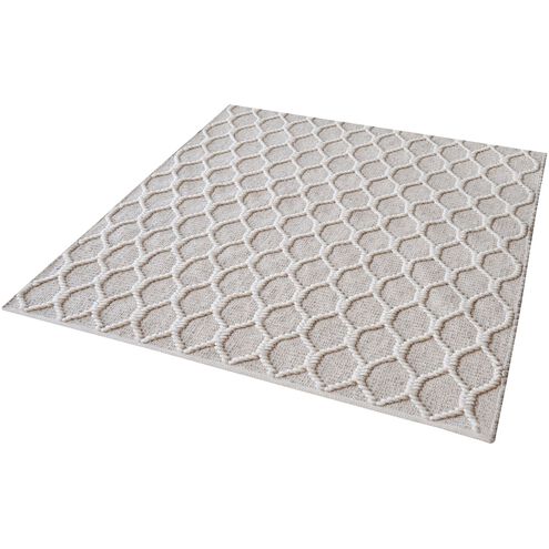 Aravali 16 X 16 inch Cream with Gray Rug