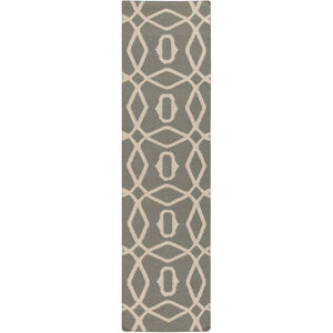 Frontier 96 X 30 inch Medium Gray, Beige Rug