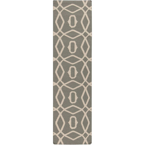 Frontier 96 X 30 inch Medium Gray, Beige Rug
