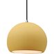 Radiance LED 10 inch Muted Yellow and Brushed Nickel Pendant Ceiling Light