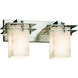 Alabaster Rocks LED 16.5 inch Polished Chrome Bath Bar Wall Light in 1400 Lm LED, Square with Flat Rim