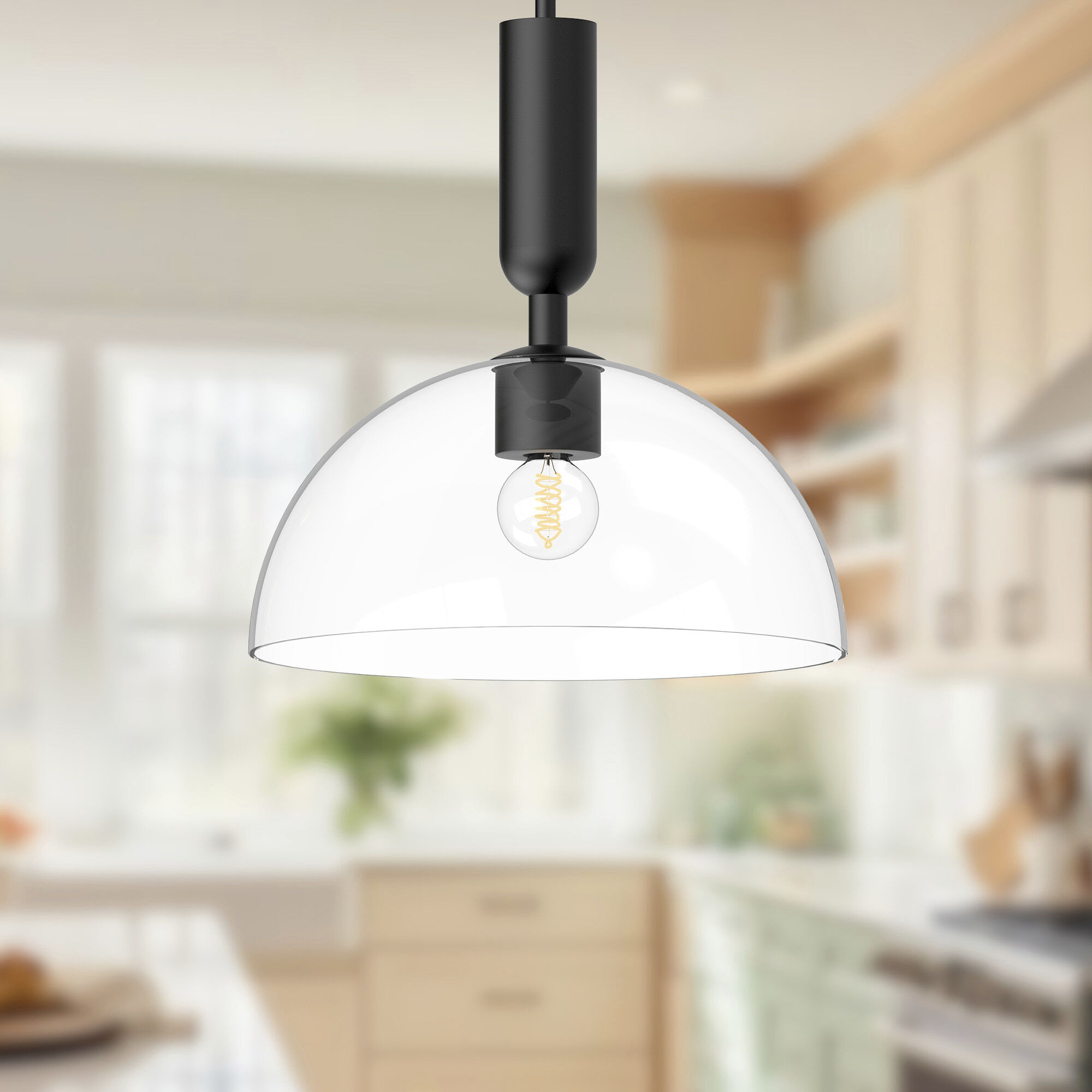 Alora Mood Jude Pendant Ceiling Light in Matte Black