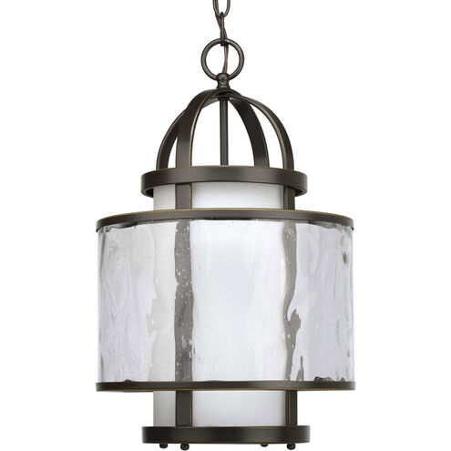Bay Court 1 Light 11.75 inch Antique Bronze Foyer Pendant Ceiling Light