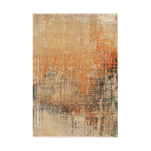 Colaba 36 X 24 inch Burnt Orange/Rust/Medium Gray/Charcoal/Wheat/Black Rugs