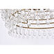 Nordic 6 Light 28 inch Brass Chandelier Ceiling Light