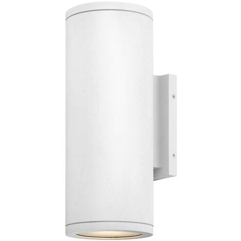 Silo 2 Light 16 inch Textured White Outdoor Wall Mount
