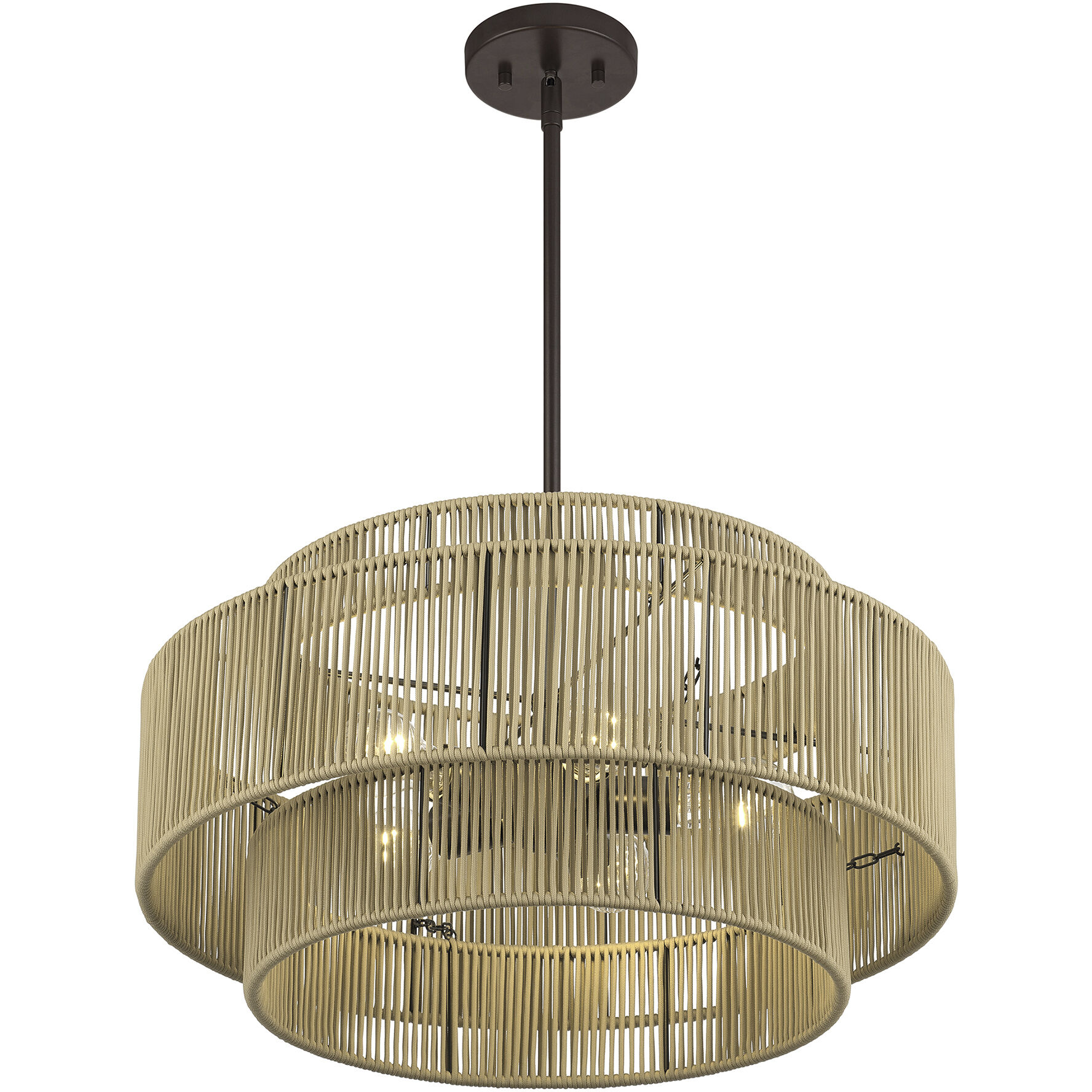 Acordia 5 Light 22 inch English Bronze Pendant Chandelier Ceiling Light