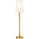 TOB by Thomas O'Brien Beckham Classic 9 watt Burnished Brass Buffet Lamp Portable Light