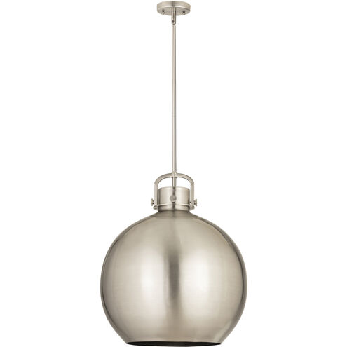 Newton Sphere 1 Light 18 inch Satin Nickel Pendant Ceiling Light