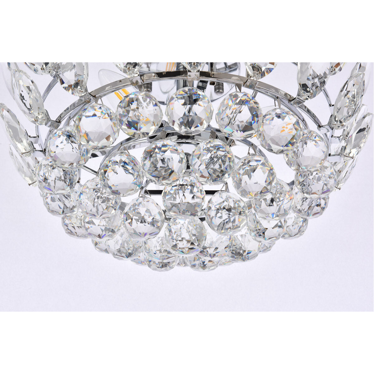 Emilia 3 Light 16 inch Chrome Flush Mount Ceiling Light