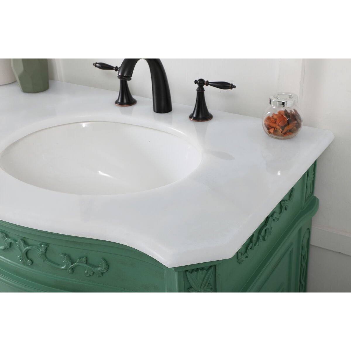 Danville 72 X 21 X 36 inch Vintage Mint Vanity Sink Set