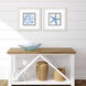Coastal Watercolor Blue and Neutral Framed Art
