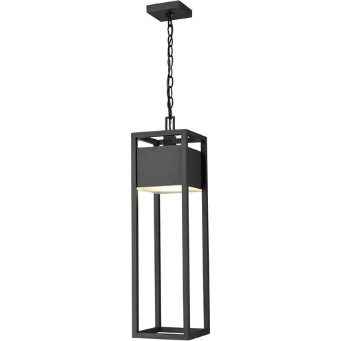 Barwick LED 7 inch Black Outdoor Chain Mount Ceiling Fixture