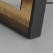 Floating 67 X 30 inch Gold Leaf and Black LED Mirror