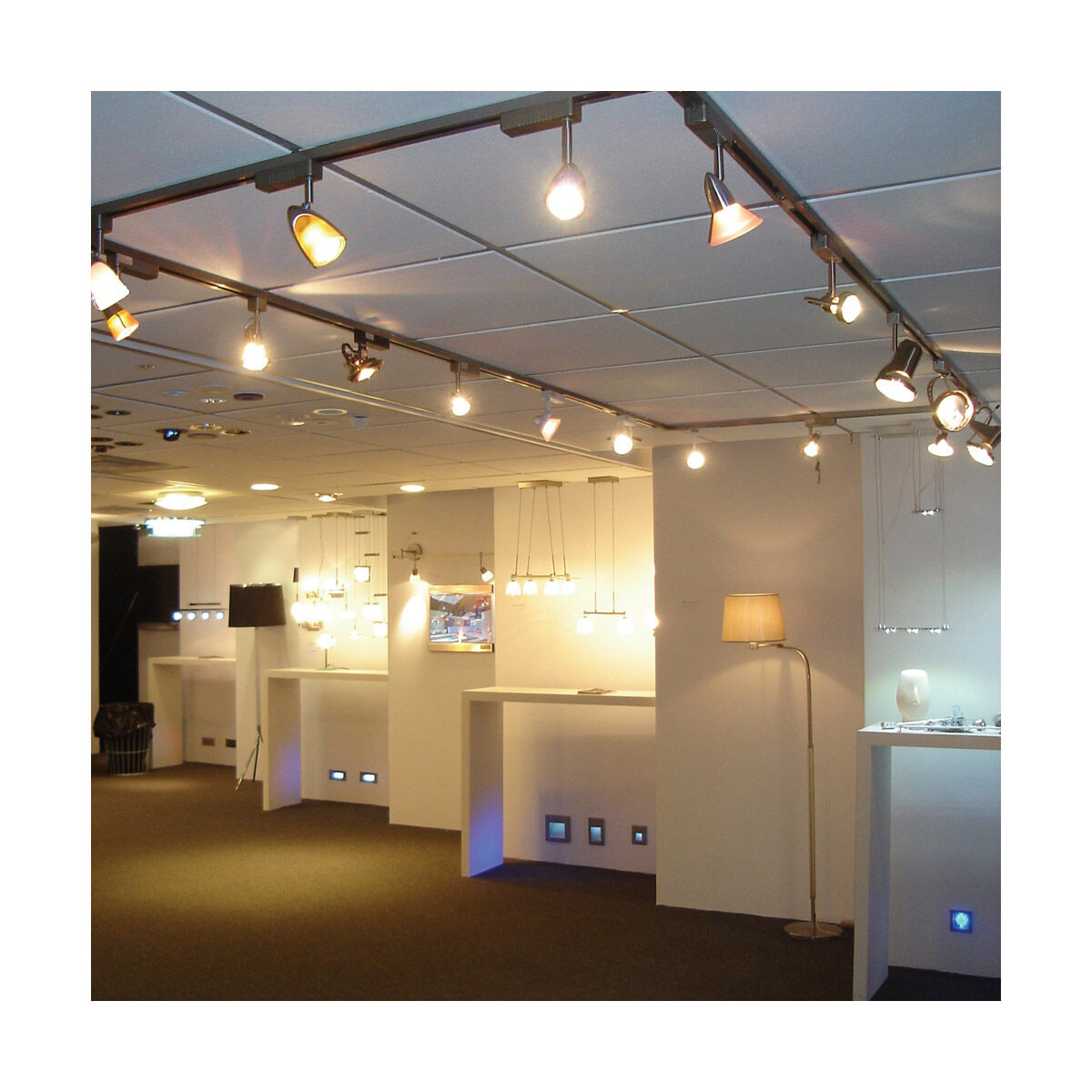 Mini Deco 1 Light 120V White Track Lighting Ceiling Light