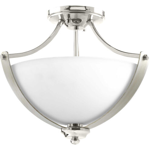 Noma 2 Light 15.63 inch Polished Nickel Semi-Flush Mount Convertible Ceiling Light, Design Series