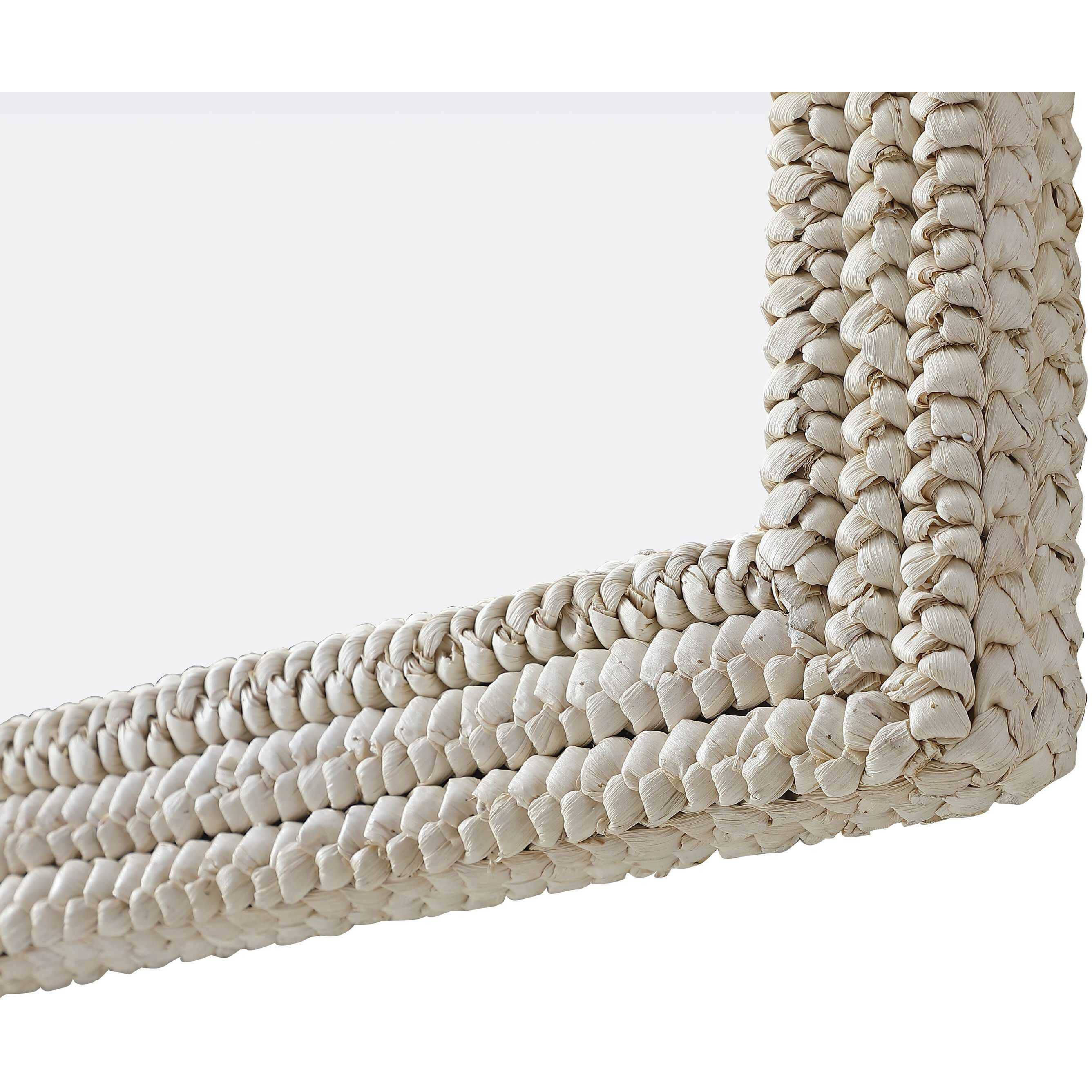 Marlowe 42 X 30 inch Linen White Mirror