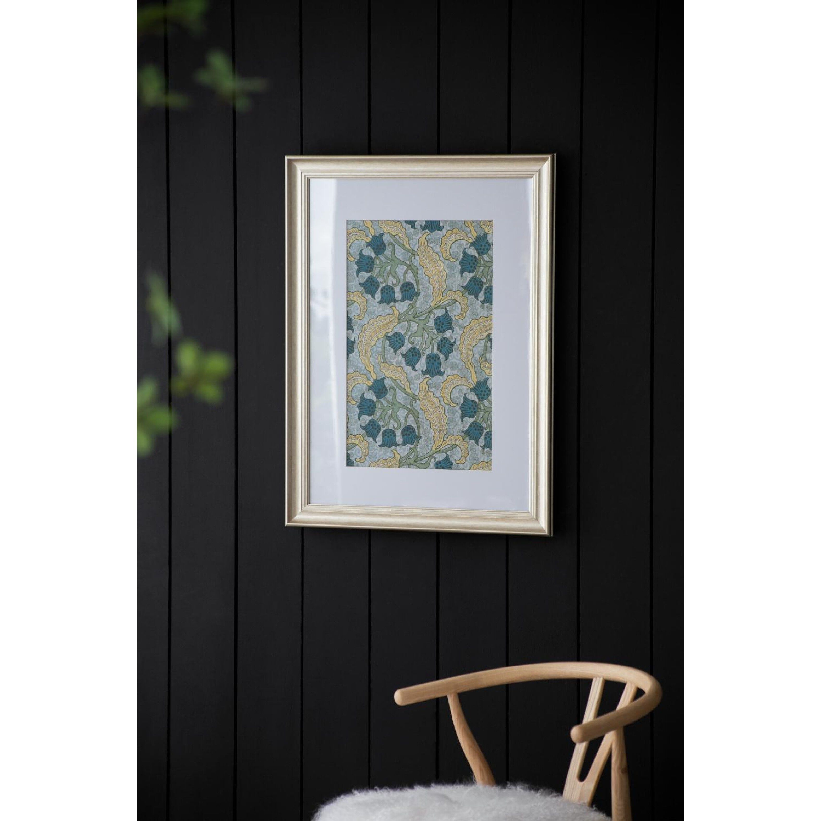 Smithsonian Gold and Green and Blue Wall Art, Floral