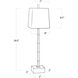 Sarina 29.5 inch 60.00 watt Gold Leaf Table Lamp Portable Light, Buffet Lamp