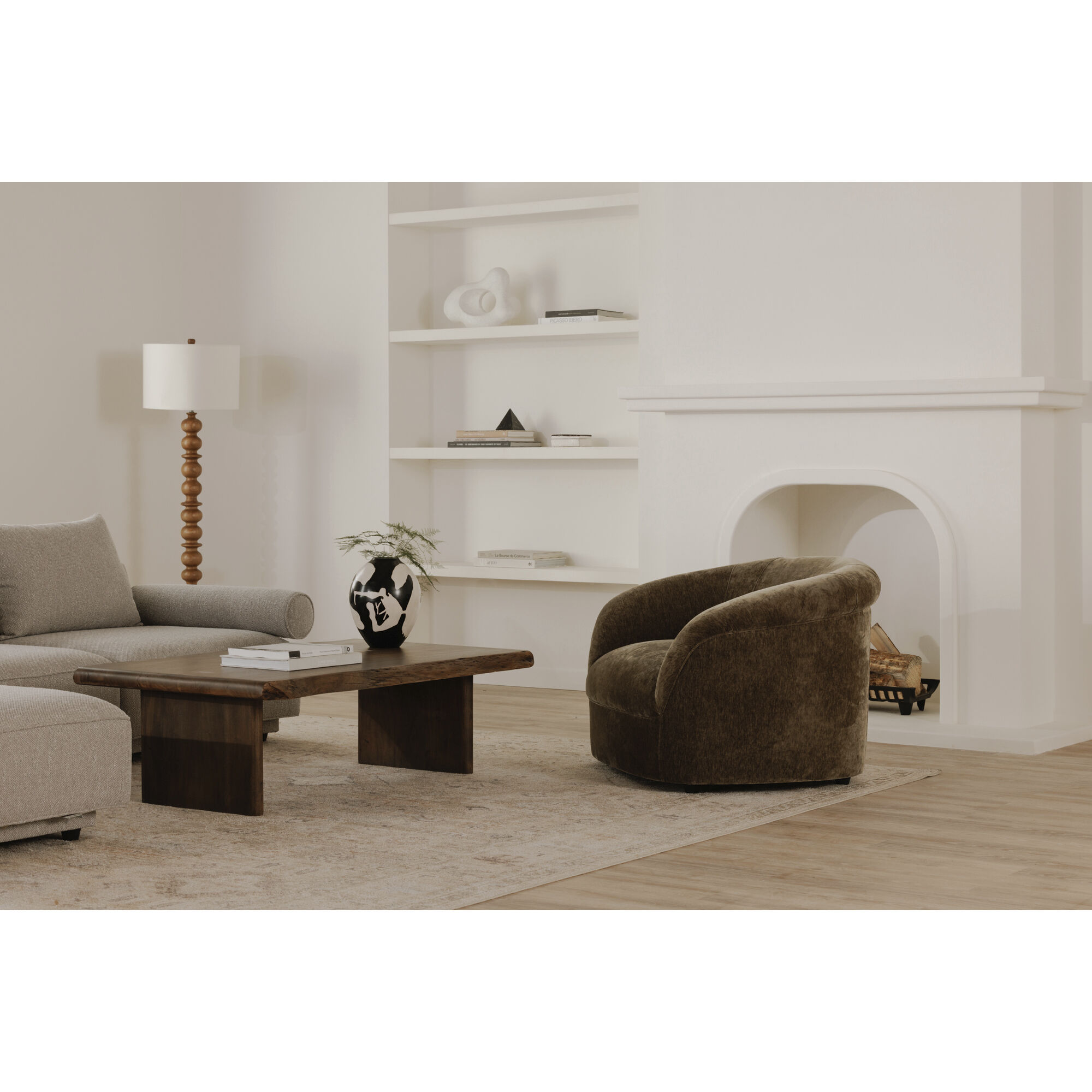 Thora OA Dark Green Lounge Chair