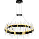 Aya LED Pearl Black Chandelier Ceiling Light