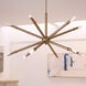 Ionis 12 Light 42 inch Brushed Brass Pendant Ceiling Light