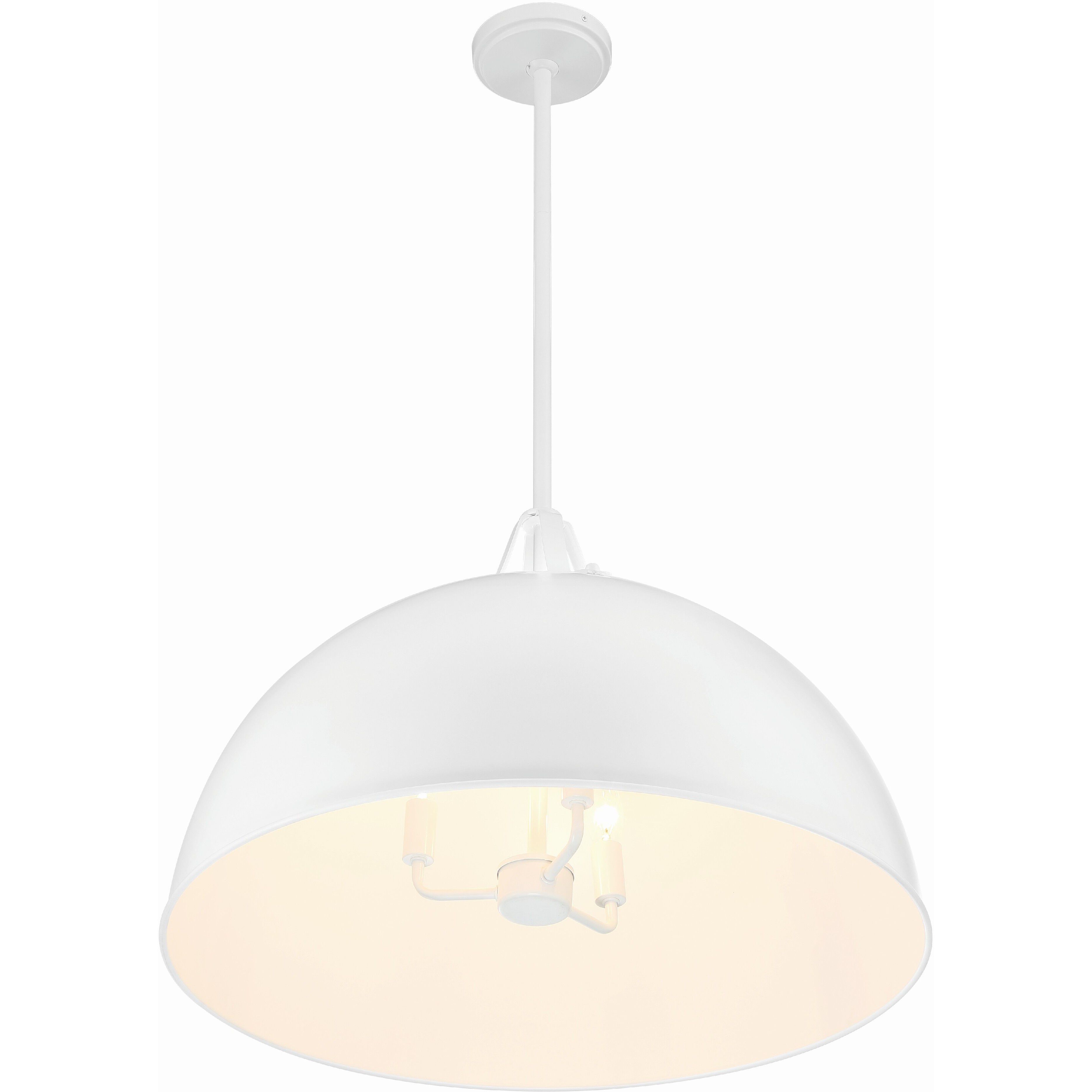 Soto 3 Light 23.5 inch White Pendant Ceiling Light