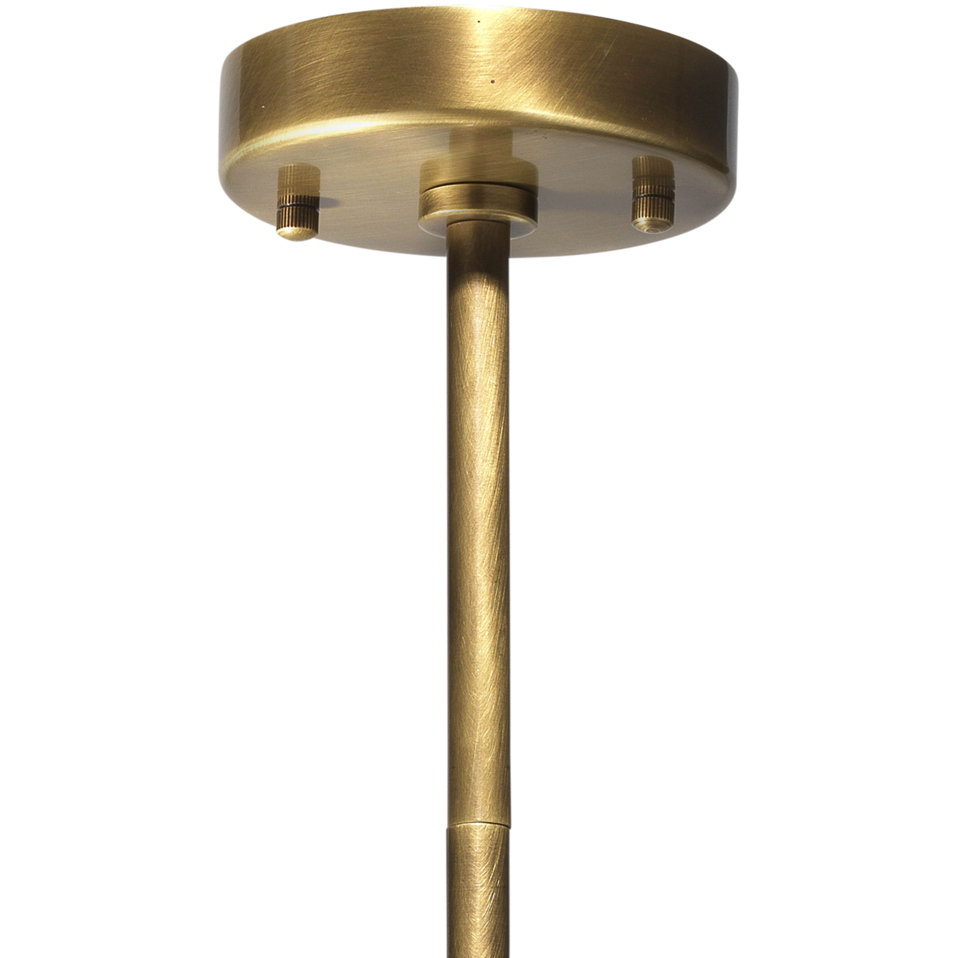 Elancourt 3 Light 17 inch White Faux Alabaster & Antique Brass Pendant Ceiling Light