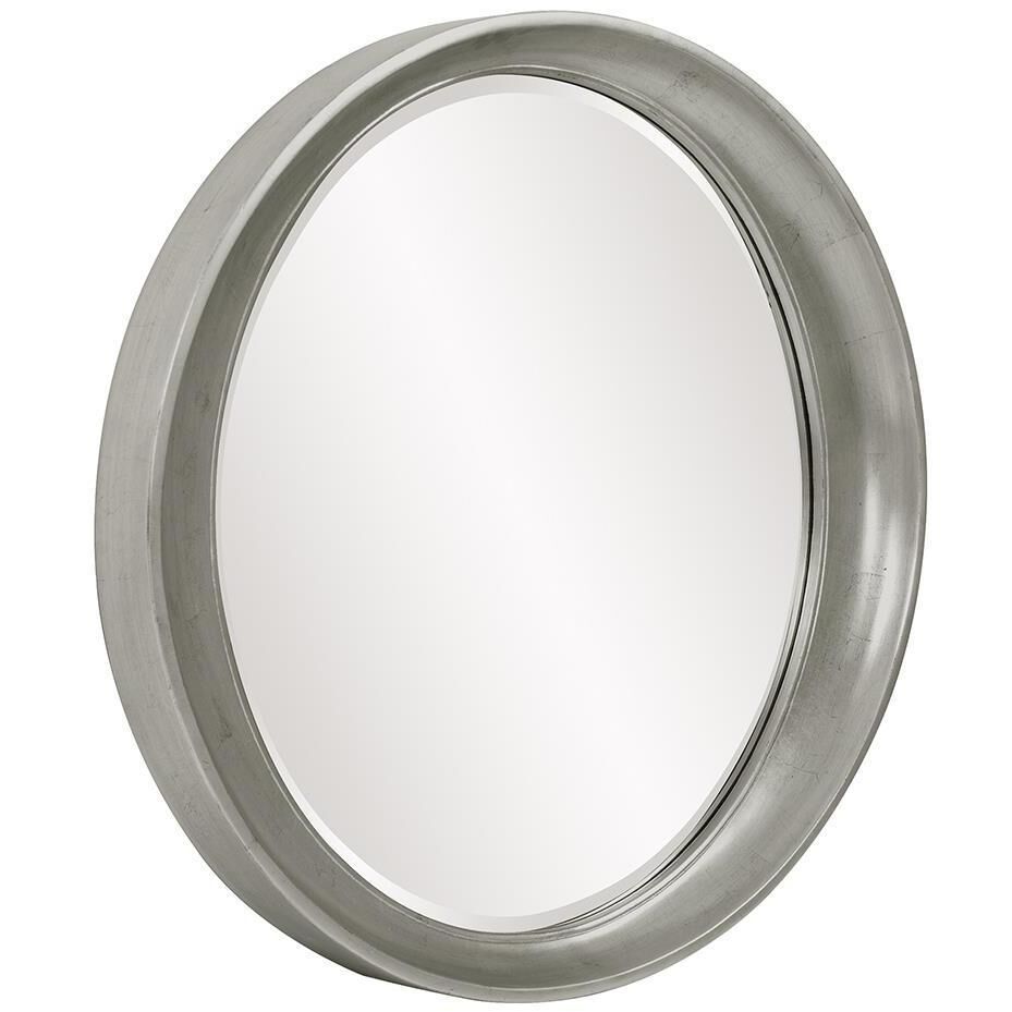 Ellipse 39 X 35 inch Glossy Nickel Wall Mirror