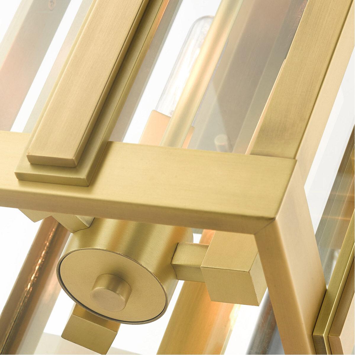 Lexington 3 Light 18 inch Natural Brass Outdoor Wall Lantern