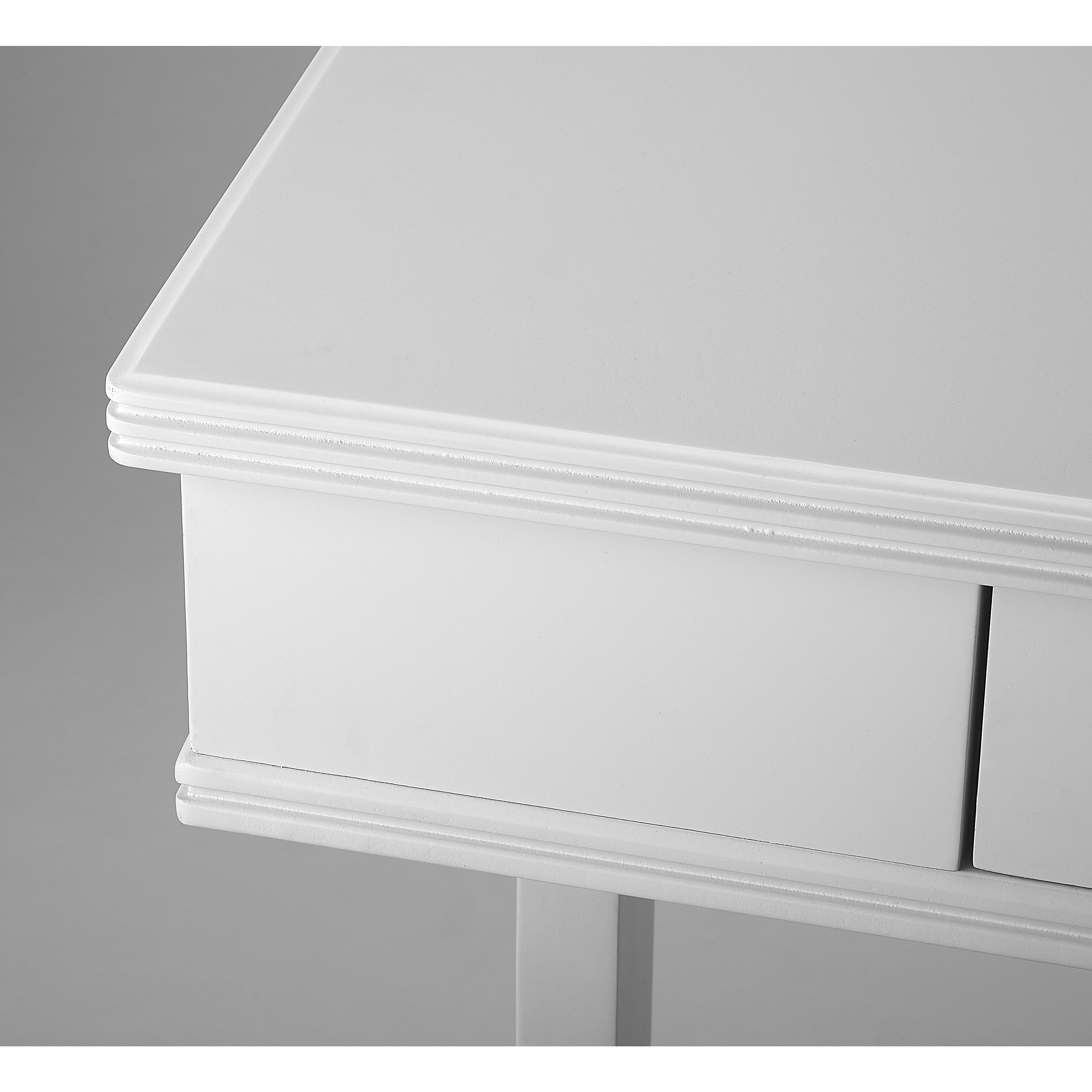 Masterpiece Alta  36 X 20 inch White Desk & Secretary