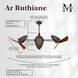 Matthews-Gerbar Ar Ruthiane 16 inch Bronzette with Solid Mahogany Wood Blades Rotational Ceiling Fan, Matthews-Gerbar