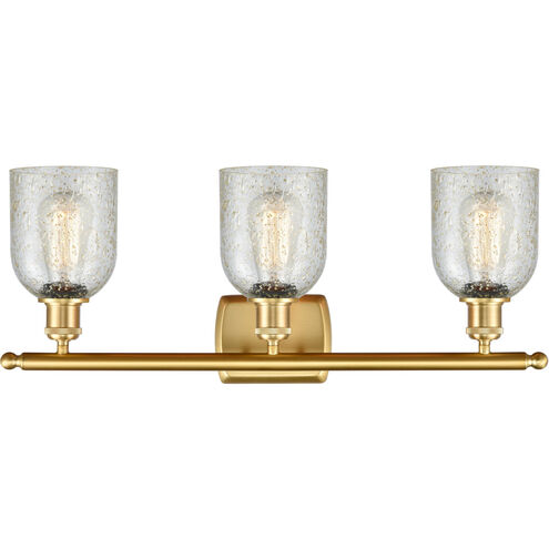 Ballston Caledonia 3 Light 26 inch Satin Gold Bath Vanity Light Wall Light in Mica Glass, Ballston