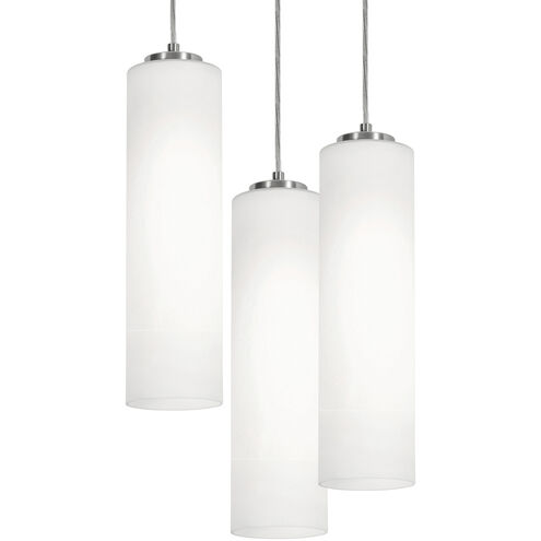 Leo 3 Light 18 inch Satin Nickel Multi-light Pendant Ceiling Light