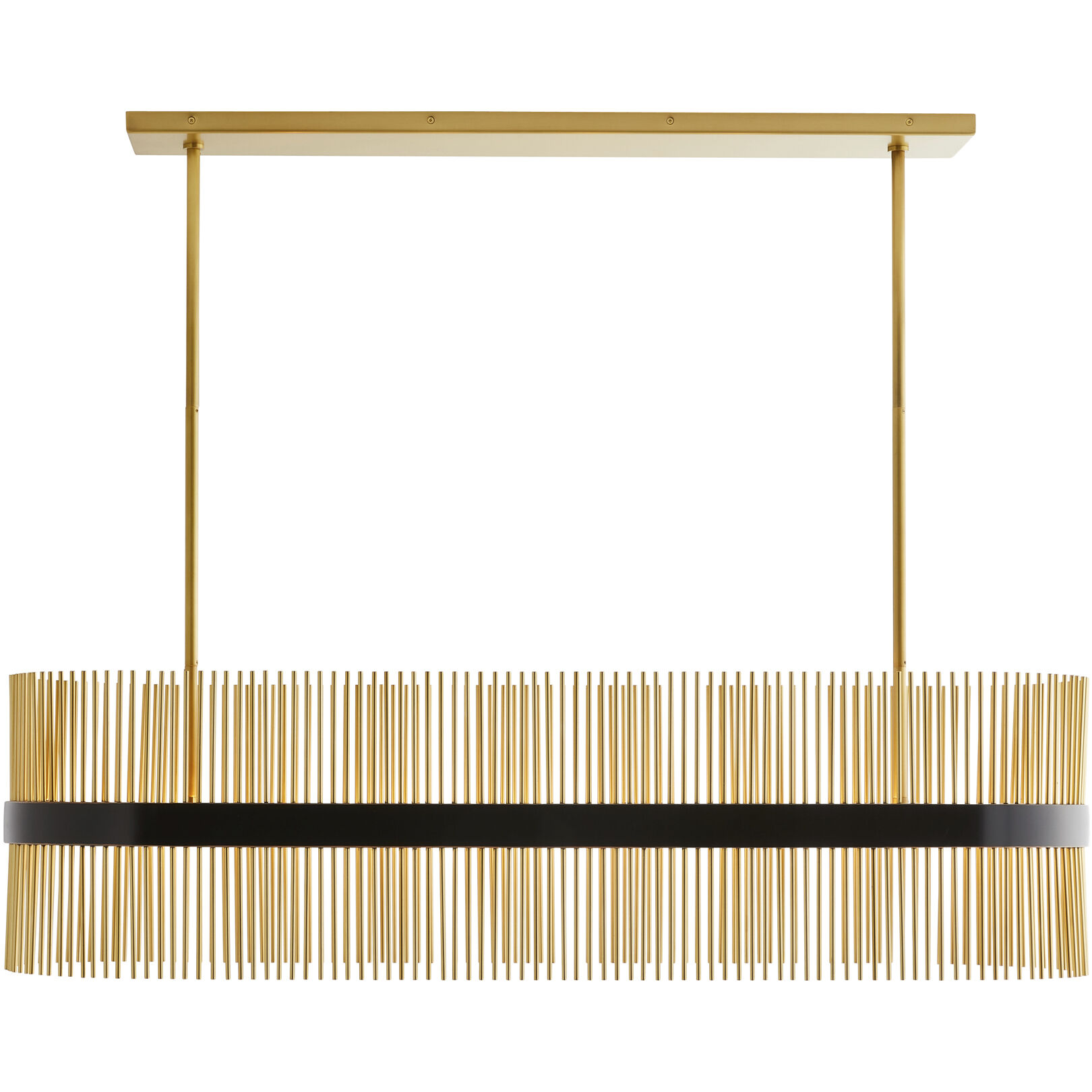 Hozier 10 Light 50 inch Antique Brass Oval Chandelier Ceiling Light