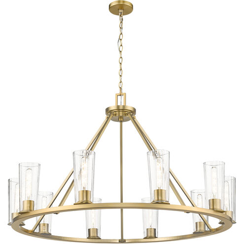 Titus 10 Light 46 inch Modern Gold Chandelier Ceiling Light
