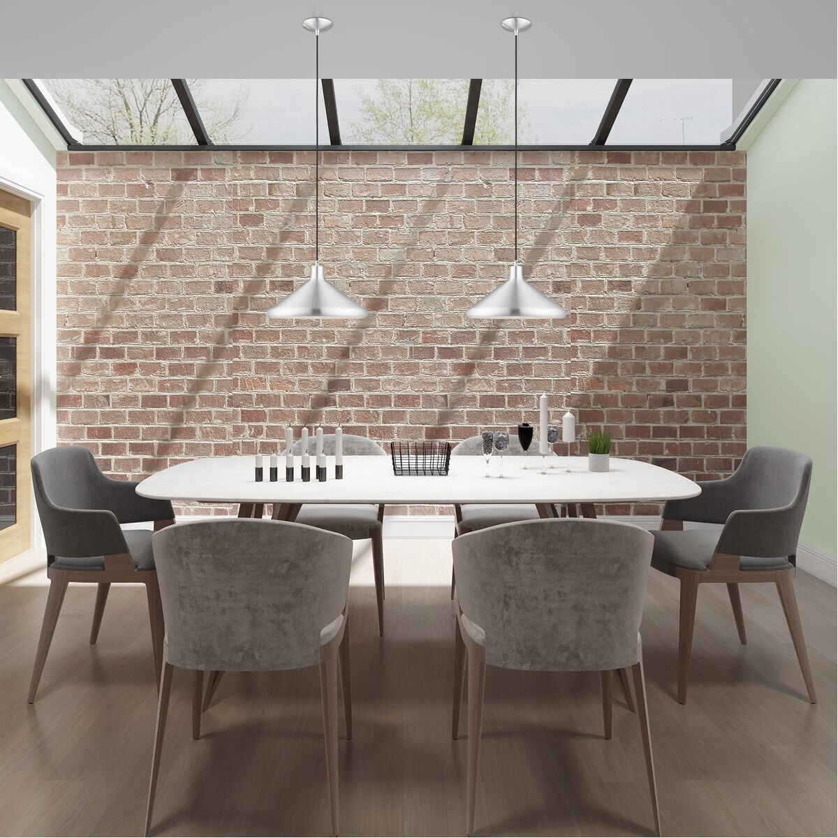 Allison 1 Light 15 inch Brushed Aluminum Mini Pendant Ceiling Light