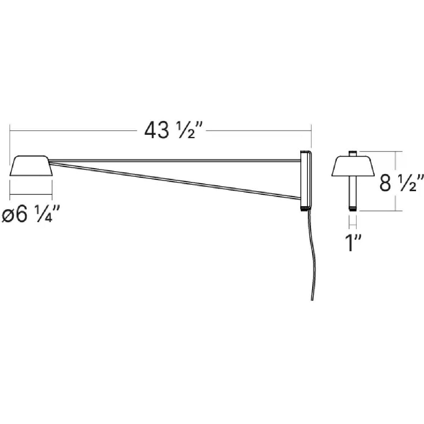 Ray 6.25 inch 9.00 watt Oxide Red Wall Lamp Wall Light in Opal White