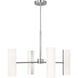 Drew & Jonathan Capalino 8 Light 30 inch Brushed Steel Chandelier Ceiling Light