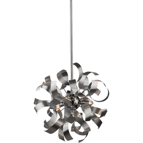 Bel Air 3 Light 12.5 inch Brushed Nickel Pendant Ceiling Light